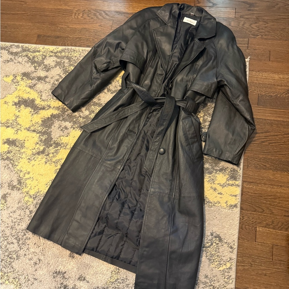 Vintage Worthington Black Leather Jacket EUC
